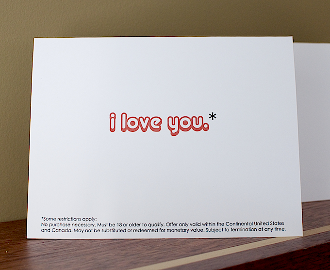 funny i love you cards. I made this funny “I love you”